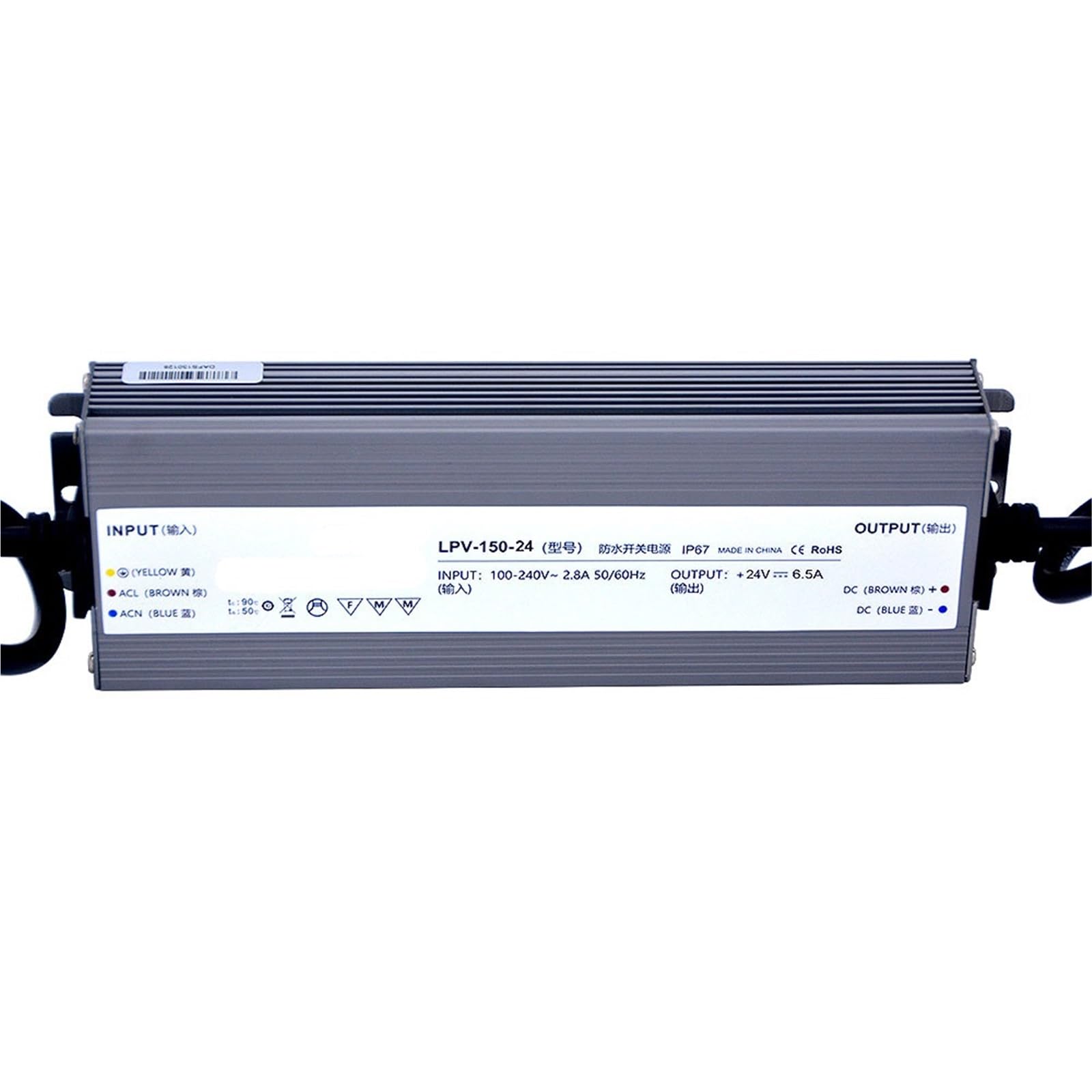 LPV-150-24 150W 24V 6,25A IP67 Schaltnetzteil 1St von URUJAMOY