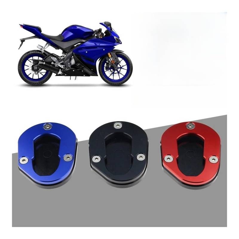 Motorrad Stützplatte Für Ya&maha YZF-R125 2014-2018 MT125 MT-125 14-16 Motorradzubehör Ständer Seitenständer Vergrößern Verlängerungspolster Stützplatte von URWBCMJS