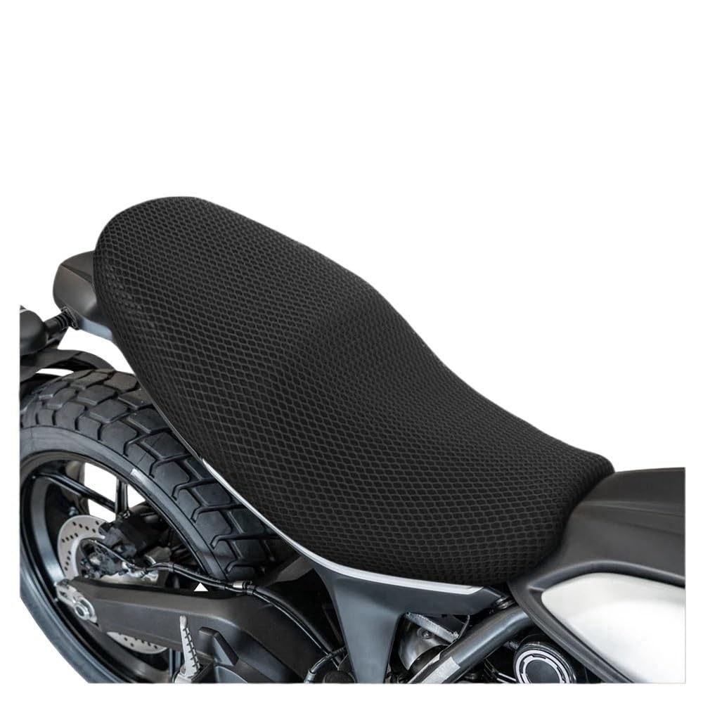 Sitzbezug Für Du&Cati Scrambler 800 Atmungsaktive wasserdichte Honeycomb Mesh Sitzkissen Abdeckung Motorrad von URWBCMJS