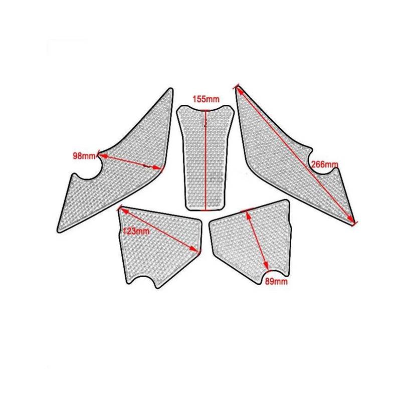 USAMZOM Dekoration des Kraftstofftanks Für YA&MAHA Für Tenere 700 2019-2021 Motorrad Seite Kraftstoff Tank Knie Pad Kit Kraftstoff Tank Pads Aufkleber von USAMZOM