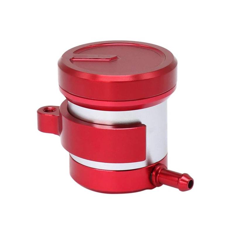 USAMZOM Ölbehälter Flüssigkeitsbehälter Für YA&MAHA Für HON&DA Universal Billet Vordere Bremse Kupplung Tank Motorrad Flüssigkeit Reservoir Öl Tasse CNC Aluminium(rot) von USAMZOM