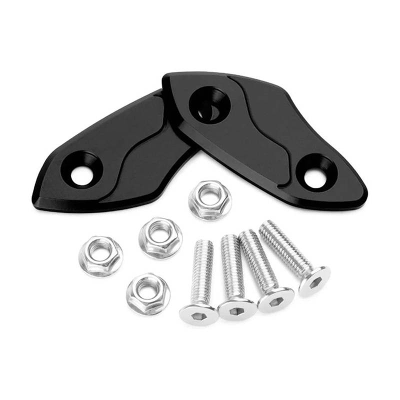 USAMZOM Spiegel Blockierungskappe Für Aprilia RS660 2020-2024 RSV4 2009-2019 Motorradspiegel-Block-Off-Grundplatten(Schwarz) von USAMZOM