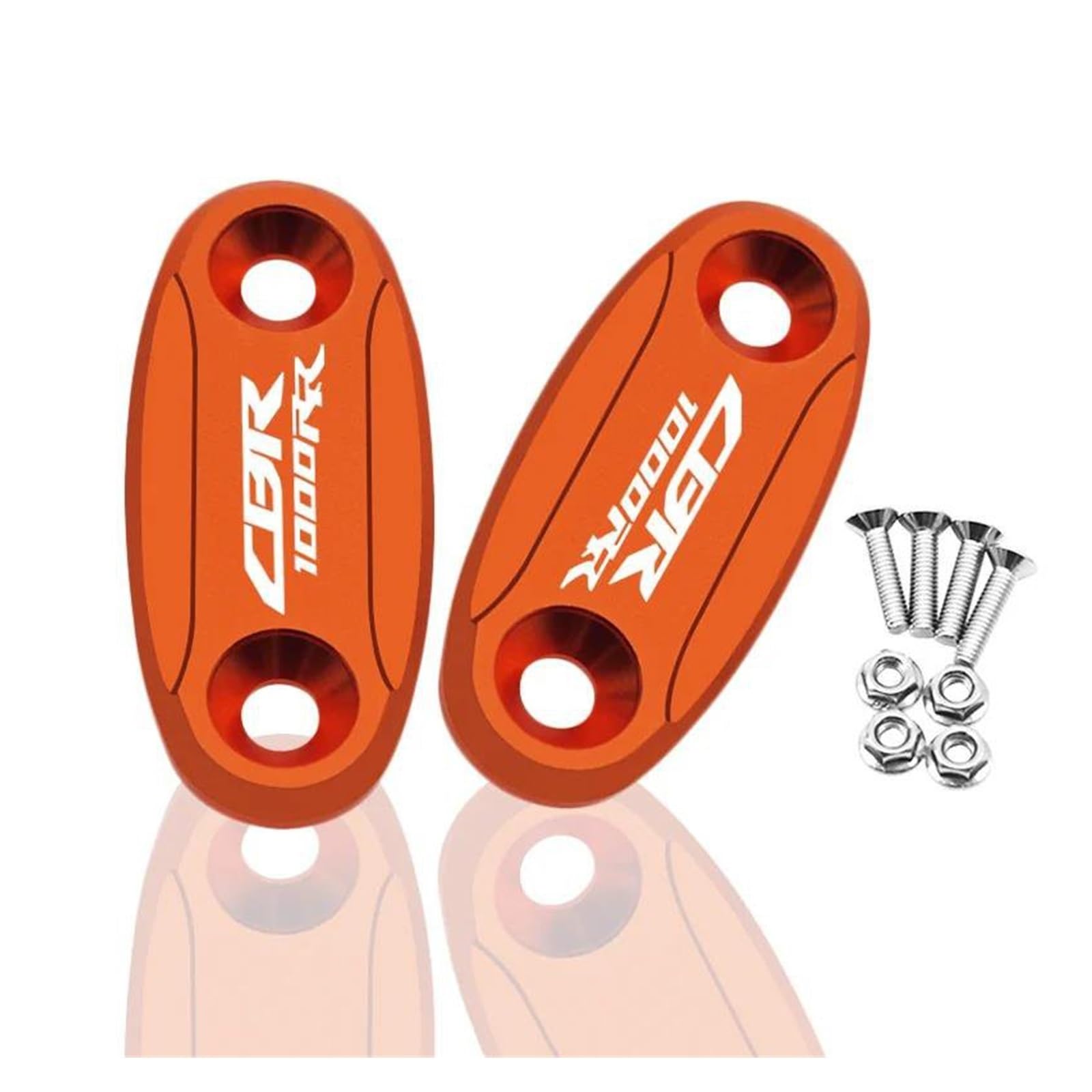 USAMZOM Spiegel Blockierungskappe Für HON&DA CBR600RR 2004-2016 CBR1000RR 2004-2007 Motorrad-Windschutzscheiben-Spiegellochabdeckung(Orange,for CBR1000RR) von USAMZOM