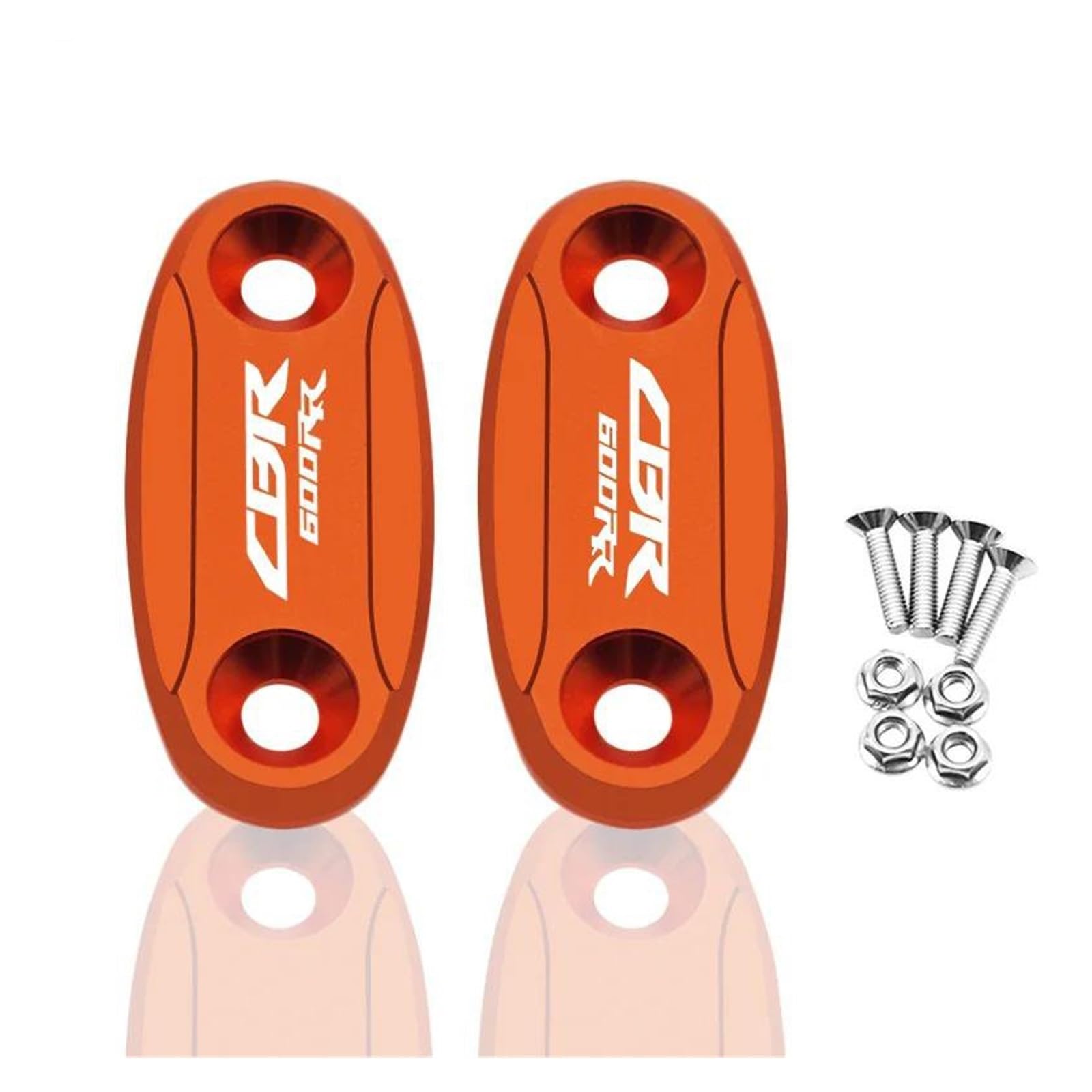 USAMZOM Spiegel Blockierungskappe Für HON&DA CBR600RR 2004-2016 CBR1000RR 2004-2007 Motorrad-Windschutzscheiben-Spiegellochabdeckung(Orange,for CBR600RR) von USAMZOM