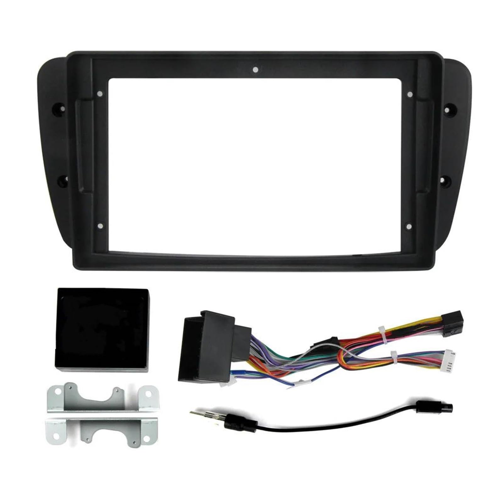 Auto Für Seat Für Ibiza 2008-2015 Armaturenbrett Autoradio Rahmen Kit 2 Din Stereo Autoradio Rahmenadapter Zubehör von USQBUZHHK