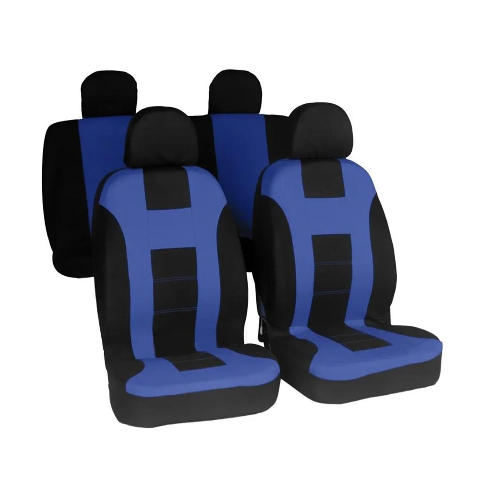 USQBUZHHK Auto Für FIAT 500 Für Punto Für Freemont Autositzschutz Vorn Und Hinten Zubehör(Blau,KOMPLETTES Set) von USQBUZHHK