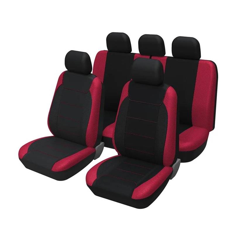 USQBUZHHK Auto Für Hyundai I30 Autositzbezüge Autositzschoner Zubehör(Rot,KOMPLETTES Set) von USQBUZHHK