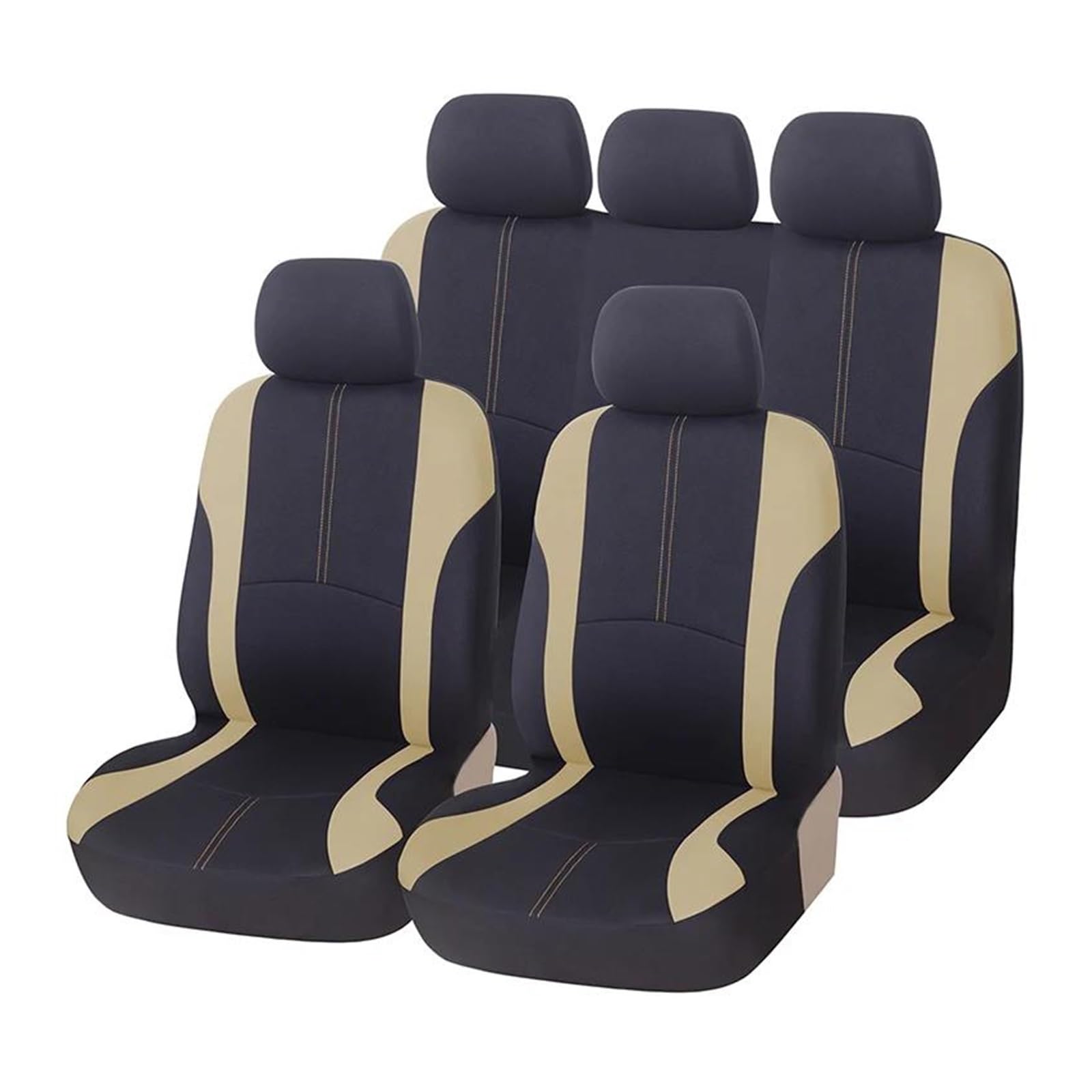 USQBUZHHK Auto Für Toyota 2005 Für Raktis Autositzbezug Schutzset Zubehör(BEIGE) von USQBUZHHK