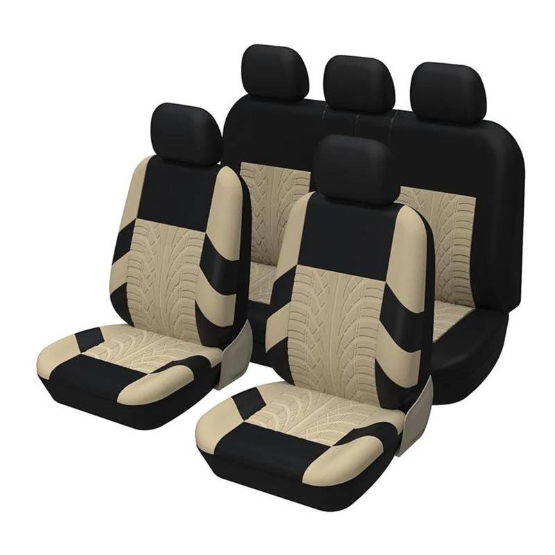 USQBUZHHK Auto Universelle Sitzbezüge Autositzbezüge Zubehör(BEIGE) von USQBUZHHK