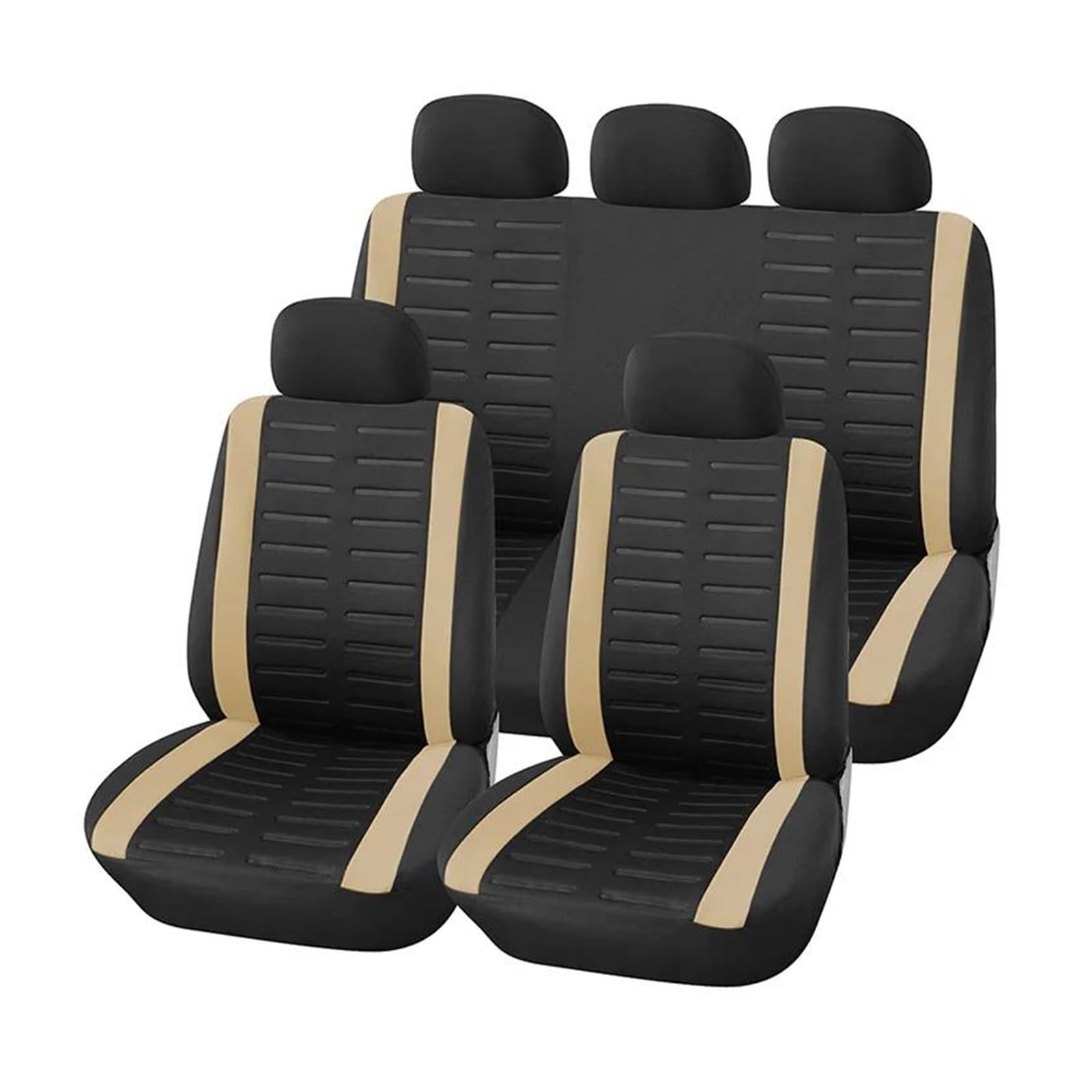 USQBUZHHK Auto Universeller Autositzbezug Schützender Dekorativer Autositz Zubehör(BEIGE) von USQBUZHHK