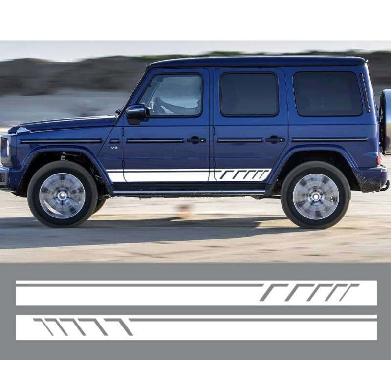 2 STÜCKE Autoseitenkarosserie-Aufkleber, für M=ercedes B=ENZ G Glas G55 G63 AMG W463 G500 Klasse G350D DIY Aufkleber Auto-Tuning-Zubehör von USRUTIUD