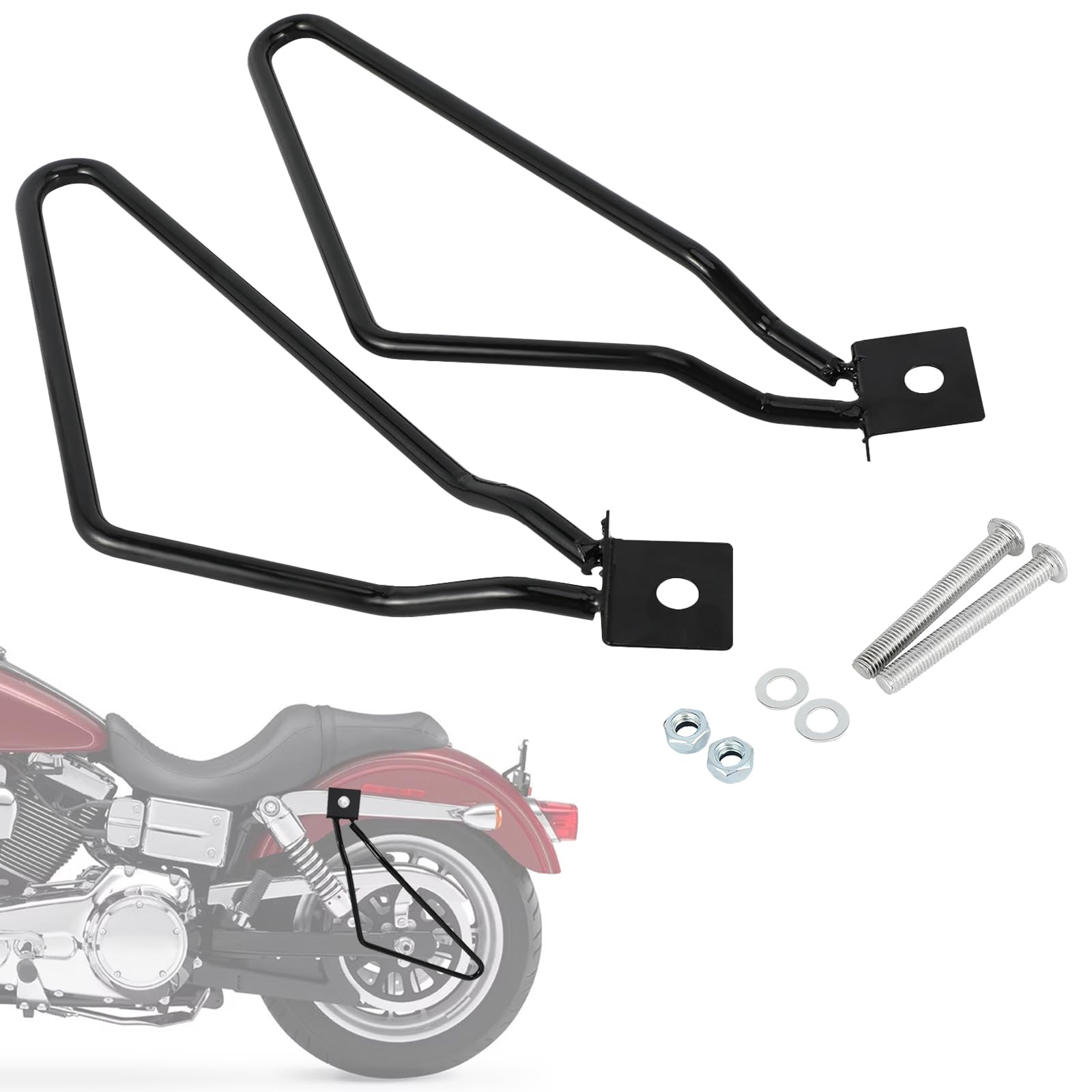 USTPO Motorrad-Satteltaschen Stützhalterungen Halterungen für Sportster 883 Iron XL883N Dyna Fat Bob FXDF Hyosung GV 650 2018-2022 Schwarz USTPO Motorrad-Satteltaschen Stützhalterungen Halterungen für Sportster 883 Iron XL883N Dyna Fat Bob FXDF Hyosung GV 650 2018-2022 Schwarz von USTPO