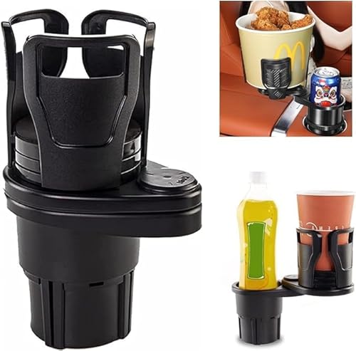 Getränkehalter für Auto, Universal, Getränkehalter, belüftet, 2-in-1-Halterung für Handy, für alle Handys, Wasserflaschen, Kaffeeflaschen, Gläser von USYSGT