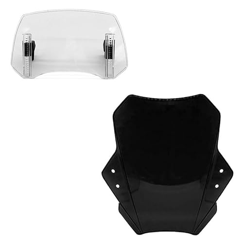 Motorrad Windschild Für CB650R CB300R CB1000R CB500F CB300F CB900F CB1100 Verstellbarer Universeller Motorrad-Windschutzscheibenabweiser von UTMGNY