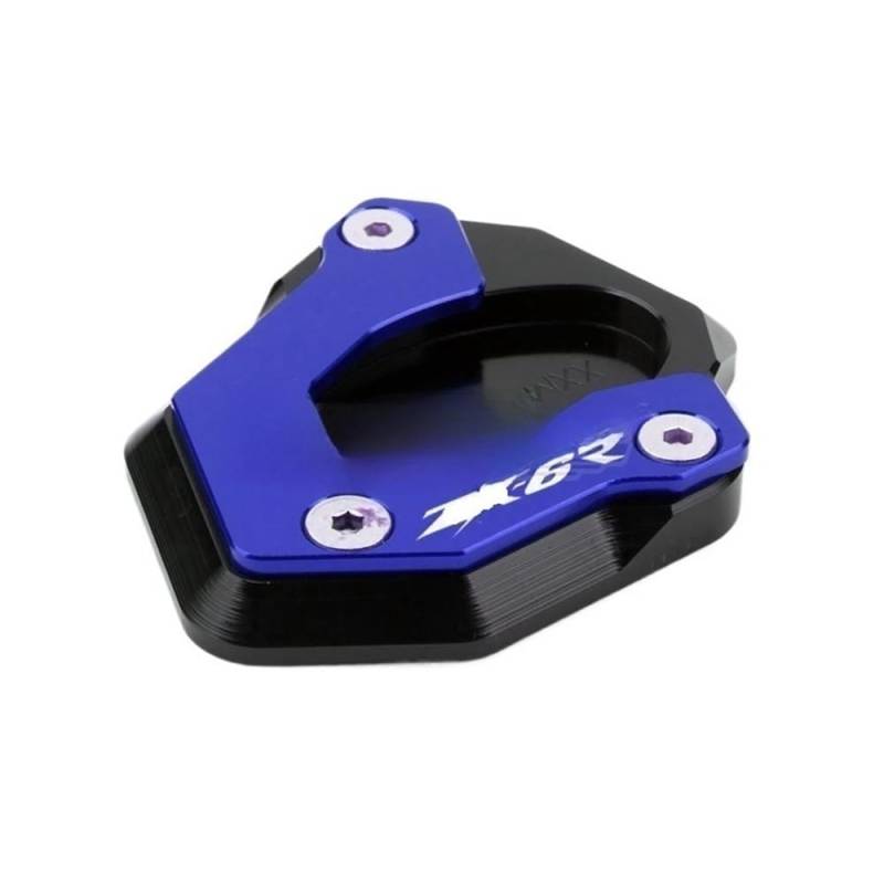 Seitenverlängerung Pad Motorrad CNC Kickstand Fuß Seitenständer Erweiterung Stützplatte Pad Fit Für ZX-6R ZX6R ZX 6R 2024 Seitenständer Fuß Extender von UTMGNY