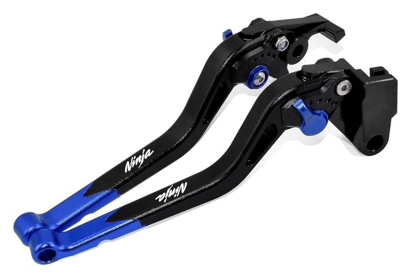 Motorrad Kupplungsbremse Verstellbare Für Kawasaki Für Ninja 650 2017-2022 Geändert CNC Aluminium Legierung Lange Größe Bremse Kupplung Hebel Zubehör(Blue) von UTONGMU