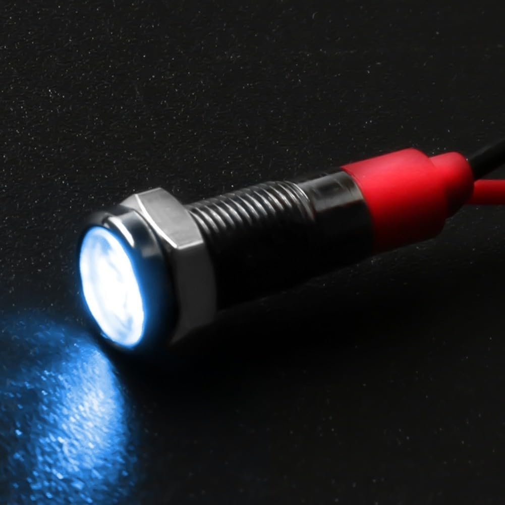 Fünf superhelle LED-Blinker im Gehäuse, zur Modulation von Leuchten an Autos und Schiffsausrüstung (blau) von UTTASU