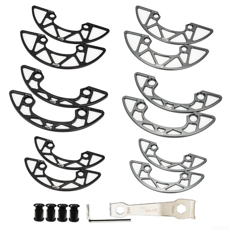 Ritzelschutz mit Fahrradkettenblattschutzabdeckung aus Aluminiumlegierung (schwarz, 38–40T) von UTTASU