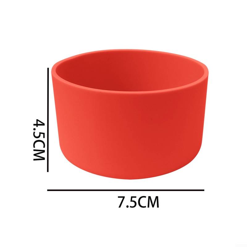 Schützende Silikonhülle für Sportflaschen, passend für Größen von 340 ml bis 1134 ml, langlebig und zuverlässig (Rot 7,5 cm) von UTTASU