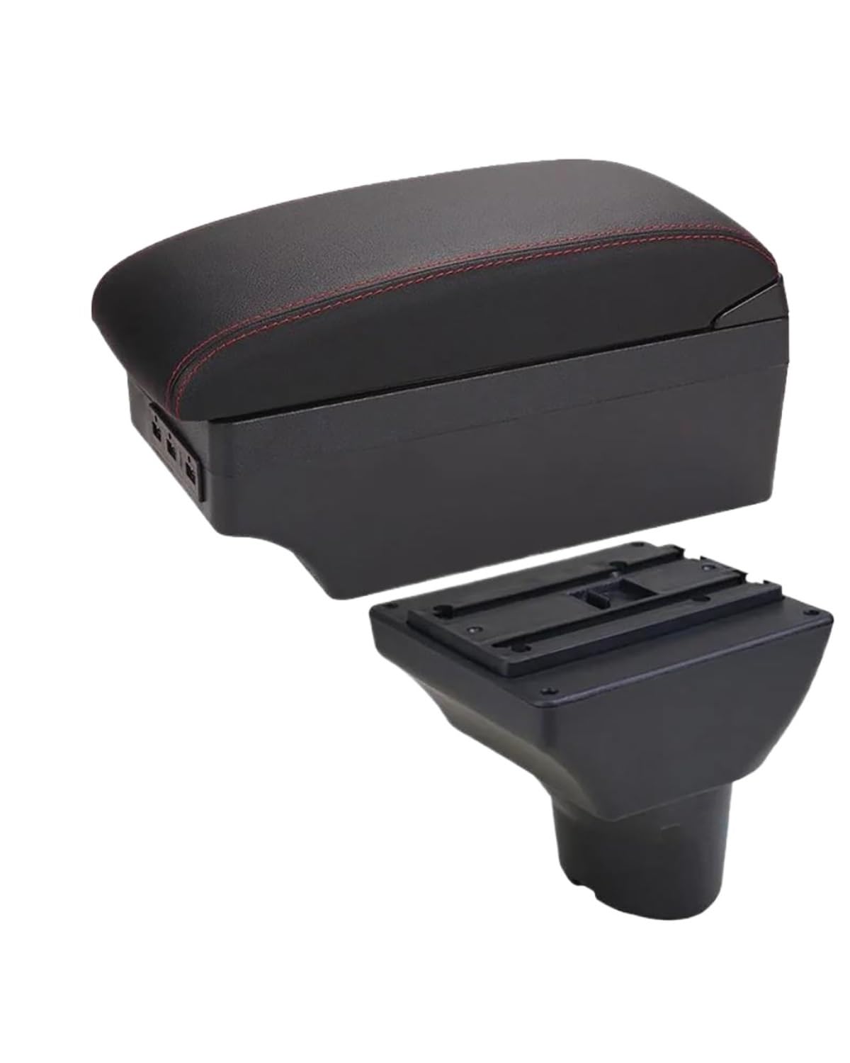 Armlehnenbox Für Hyundai Für I20 2011-2019 Auto Armlehne Armlehne Box Innenteile Nachrüstteile Center Aufbewahrungsbox Autozubehör Armlehnen Mittelkonsolen(A1 Black red 7USB) von UUIUYGH