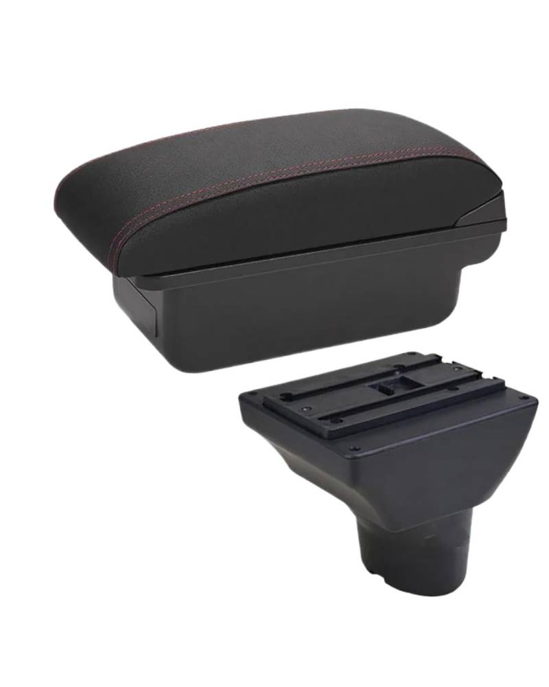 Armlehnenbox Für Hyundai Für I20 2011-2019 Auto Armlehne Armlehne Box Innenteile Nachrüstteile Center Aufbewahrungsbox Autozubehör Armlehnen Mittelkonsolen(C1 Black red NO USB) von UUIUYGH