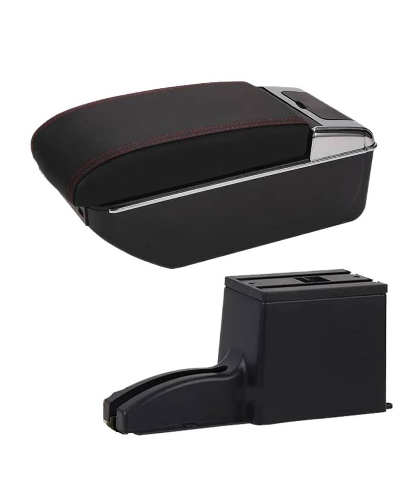 Armlehnenbox Für Lada Für Granta 2007-2020 Armlehne Auto Armlehne Box Zentrale Speicher Inhalt Lagerung Box Auto Zubehör Innen Details Armlehnen Mittelkonsolen(B1 Black red 7USB) von UUIUYGH