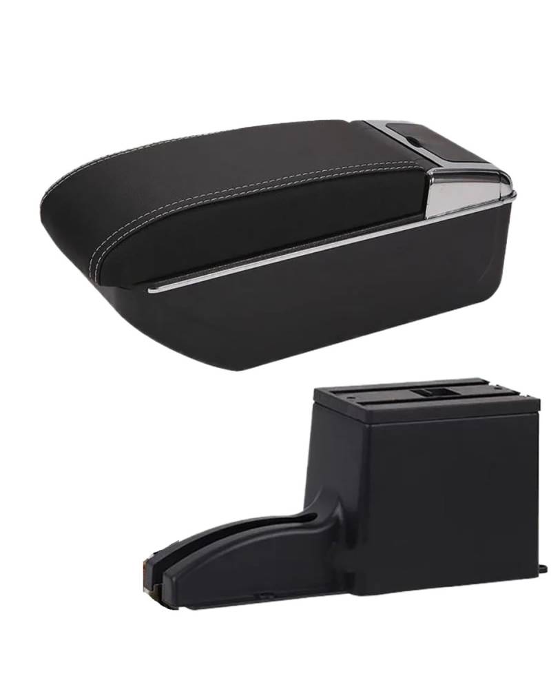 Armlehnenbox Für Lada Für Granta 2007-2020 Armlehne Auto Armlehne Box Zentrale Speicher Inhalt Lagerung Box Auto Zubehör Innen Details Armlehnen Mittelkonsolen(D3 Black White NoUSB) von UUIUYGH