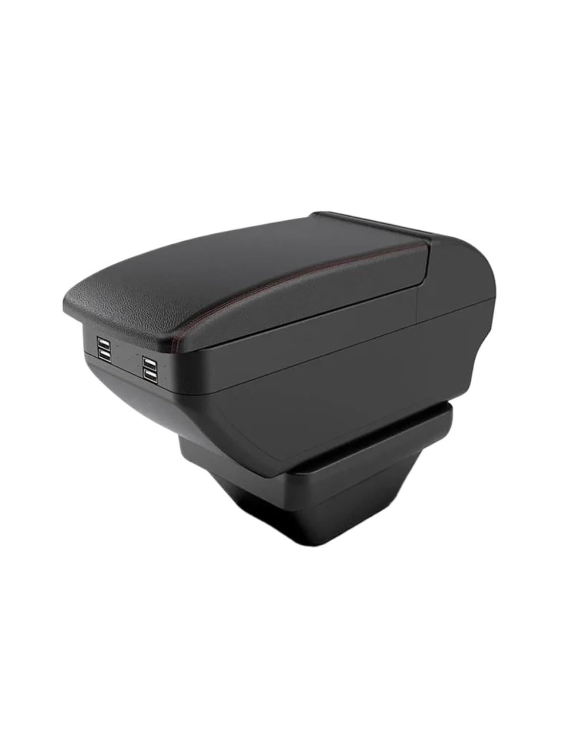 Armlehnenbox Für MG Für ZS Armlehnen Auto Center Console Storage Armlehne Box Modifikation Zubehör Mit USB Armlehnen Mittelkonsolen(B1 Red line 4 USB) von UUIUYGH