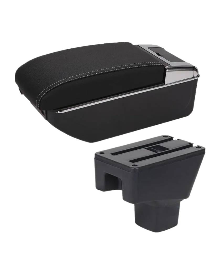 Armlehnenbox Für Suzuki Für SX4 Armlehne Box Innen Teile Auto Armlehne Nachrüstteile Lagerung Box Auto Zubehör Innen Details USB Armlehnen Mittelkonsolen(B3 Black White 7USB) von UUIUYGH