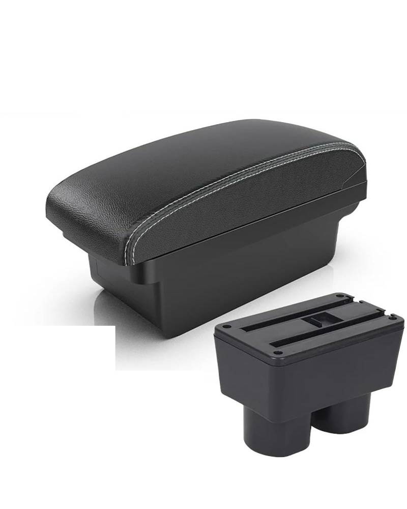 Armlehnenbox Für Sylphy Armlehne Auto Armlehne Box Interior Center Storage Box Auto Zubehör Armlehnen Mittelkonsolen(A3 Black White NO USB) von UUIUYGH