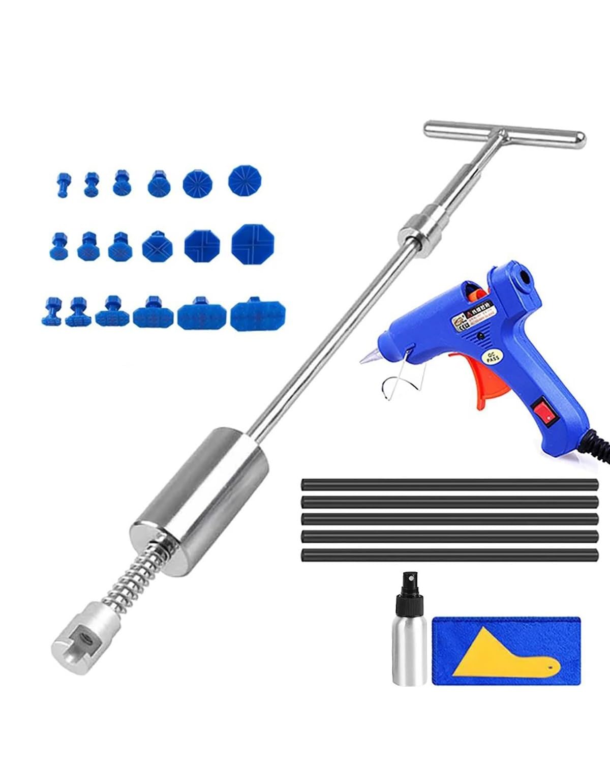 Ausbeulwerkzeug Paintless Dent Removal Tool Für Auto Handwerkzeuge Saugnapf Reverse Hammer Dent Puller Saugnapf Dellen Reparaturset Auto(Set 4) von UUIUYGH