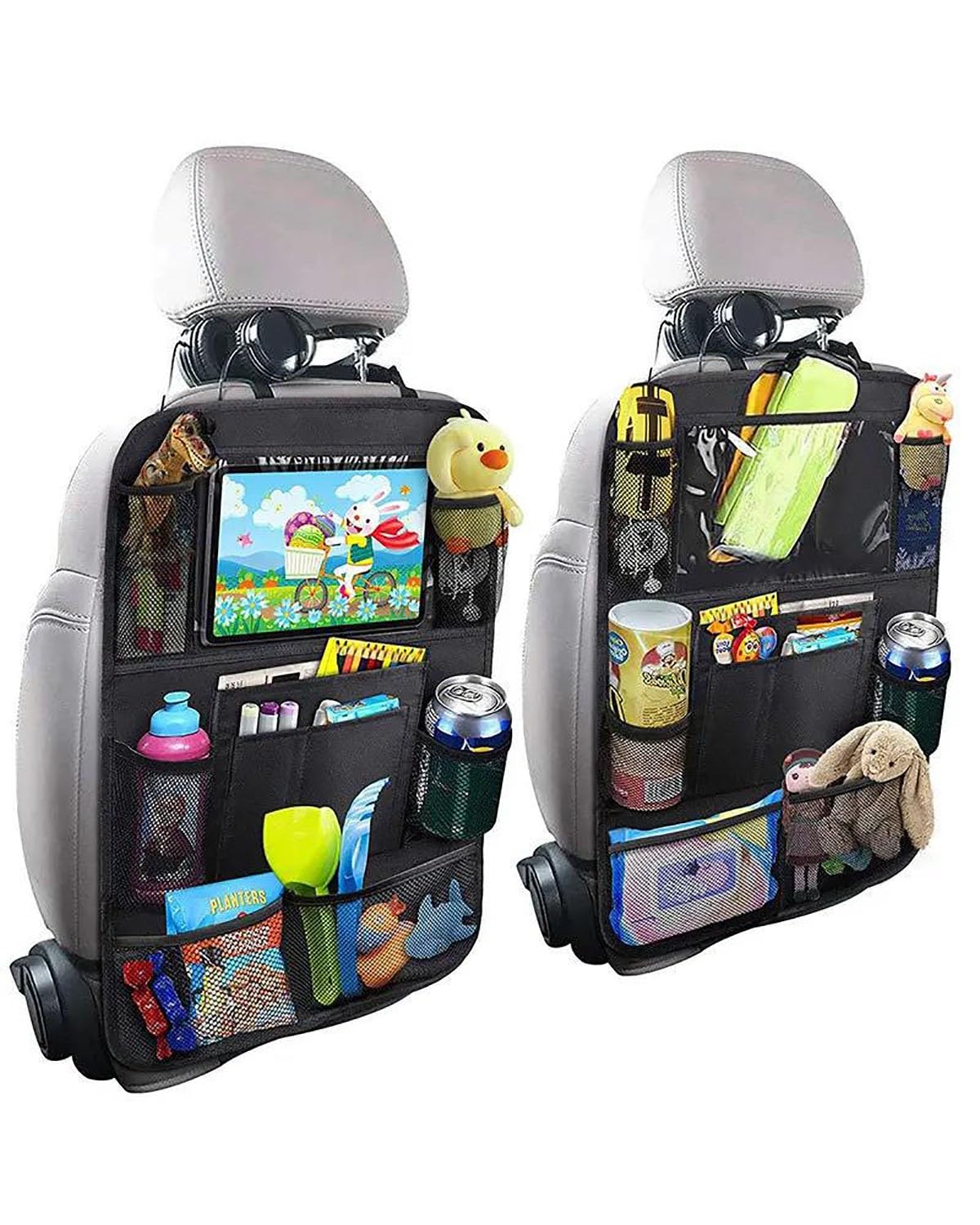 Auto Organizer 1 Stück Für Kinder Autositz Organizer Multifunktionale Oxford Stoff Auto Zurück Multi Tasche Lagerung Tasche Mit Tablet Halter Schutz Autositz Organizer von UUIUYGH