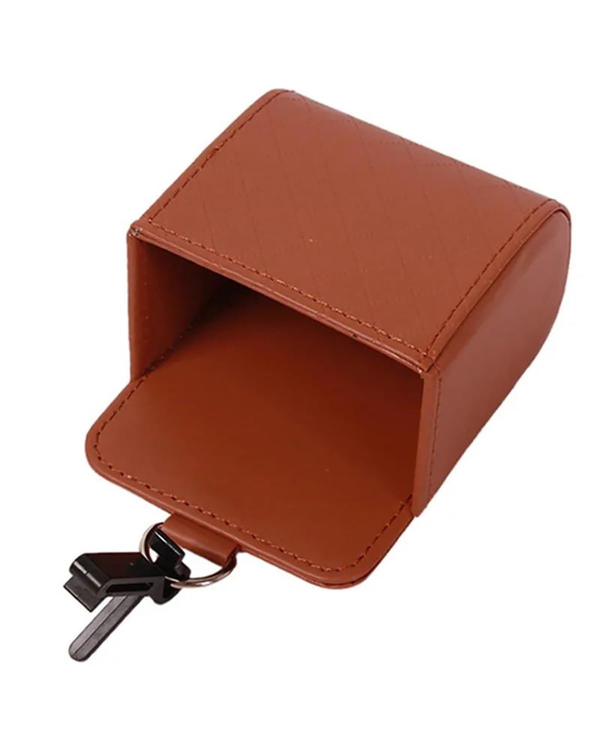 Auto Organizer Auto-Auslass-Entlüftungssitz-Rücken-Aufbewahrungsbox PU-Leder-Münzbeutel-Kasten-Taschen-Organizer Hängehalter-Beutel Autozubehör Autositz Organizer(Brown) von UUIUYGH