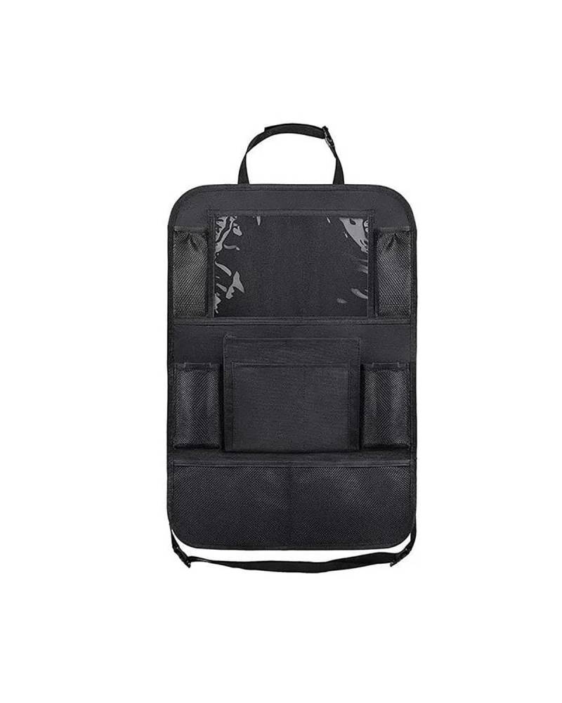 Auto Organizer Auto-Rückenlehnen-Organizer Mehrere Taschen Aufbewahrungstasche Kick-Prävention Universeller Tablet-Halter Auto-Innenraum-Zubehör Verstaubar Autositz Organizer(1PCS) von UUIUYGH