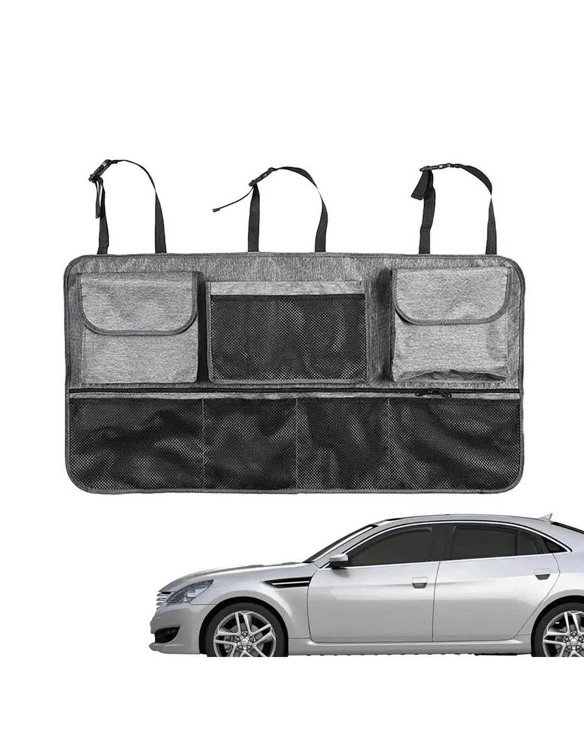 Auto Organizer Auto-Rücksitz-Organizer Für Aufhängen, Aufbewahrungstasche, Wasserdichtes Oxford-Gewebe, Auto-Rücksitztasche Autositz Organizer(Gray) von UUIUYGH