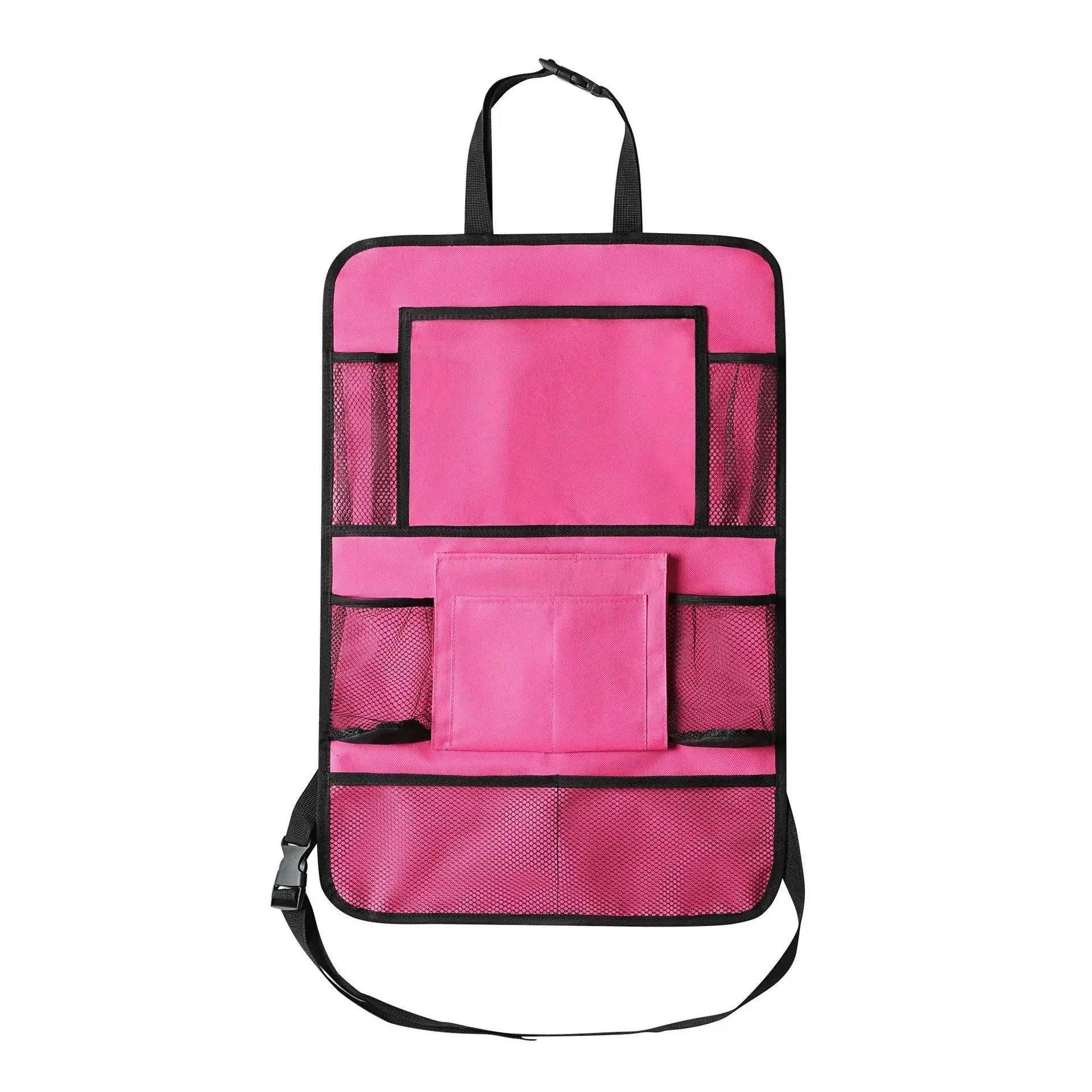 Auto Organizer Auto-Rücksitz-Organizer Mit Touchscreen-Tablet-Halter 9 Aufbewahrungstaschen Trittmatten Autositz-Rückenprotektoren Autositz Organizer(Pink) von UUIUYGH