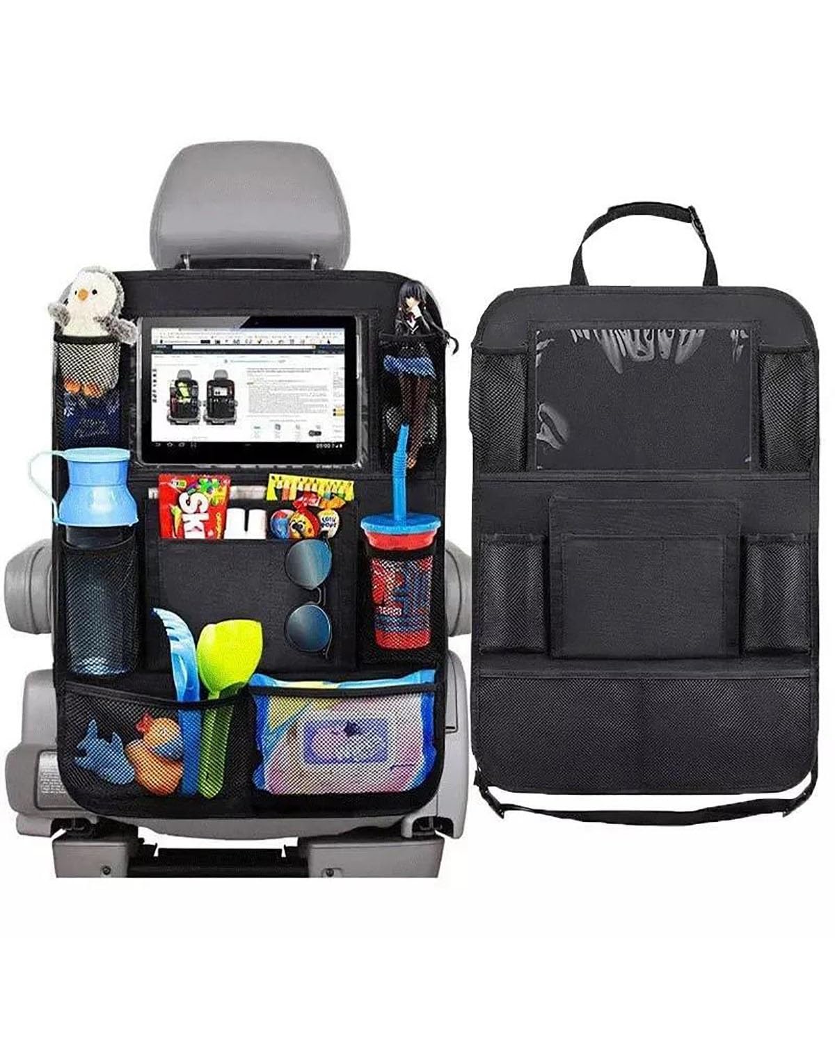 Auto Organizer Auto-Rücksitz-Organizer Mit Touchscreen-Tablet-Halter Automatischer Aufbewahrungstaschenschutz Autositz Organizer von UUIUYGH