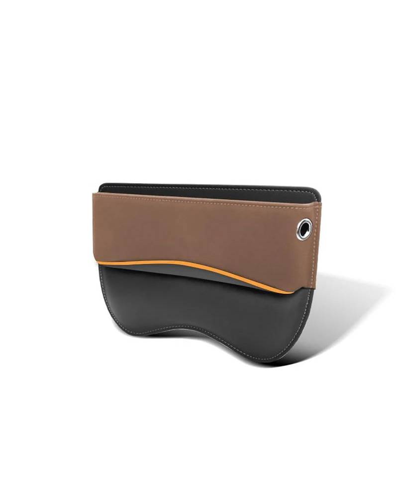 Auto Organizer Auto Sitz Seite Lagerung Tasche Für Auto Sitz Lücke Füllstoff Organizer Box Leder Auto Spalt Verstauen Ordentlich Innen Teile Autositz Organizer(1pcs Suede Brown) von UUIUYGH