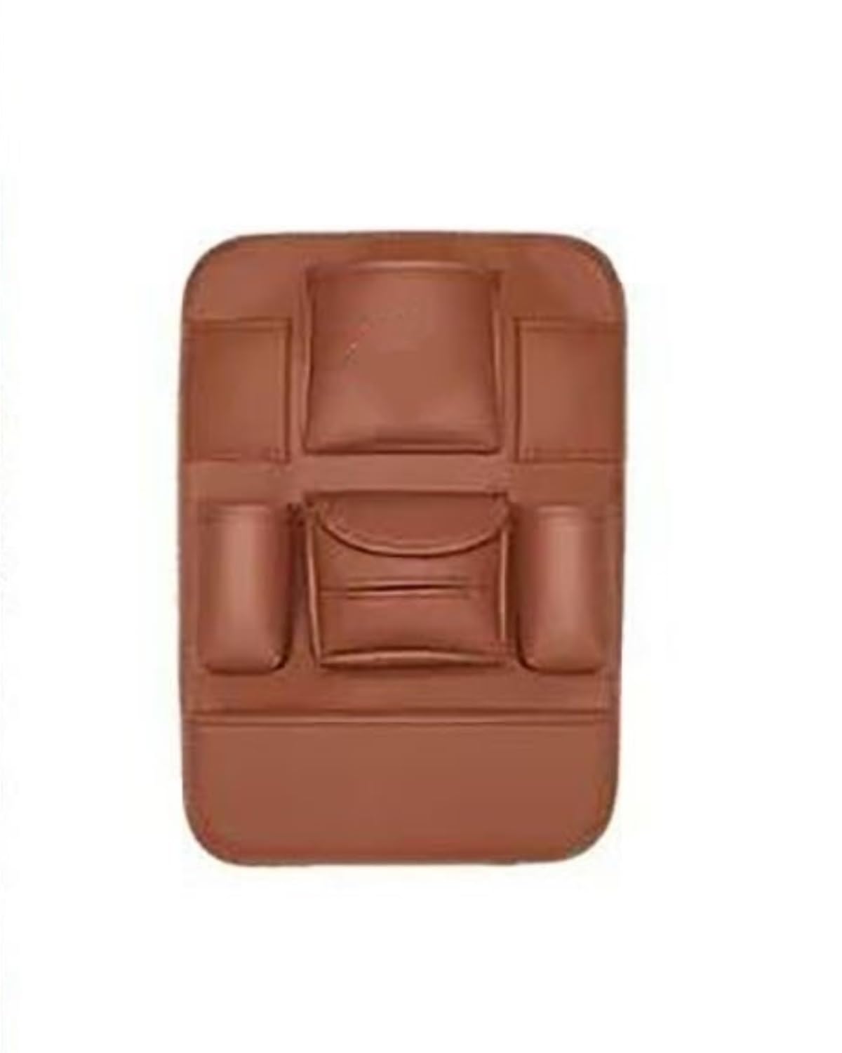 Auto Organizer Autositz Organizer Sitzlehne Aufbewahrungstasche Hinten Anti-Verschleiß Anti-Kick-Pad Autozubehör Autositz Organizer(Cognac) von UUIUYGH