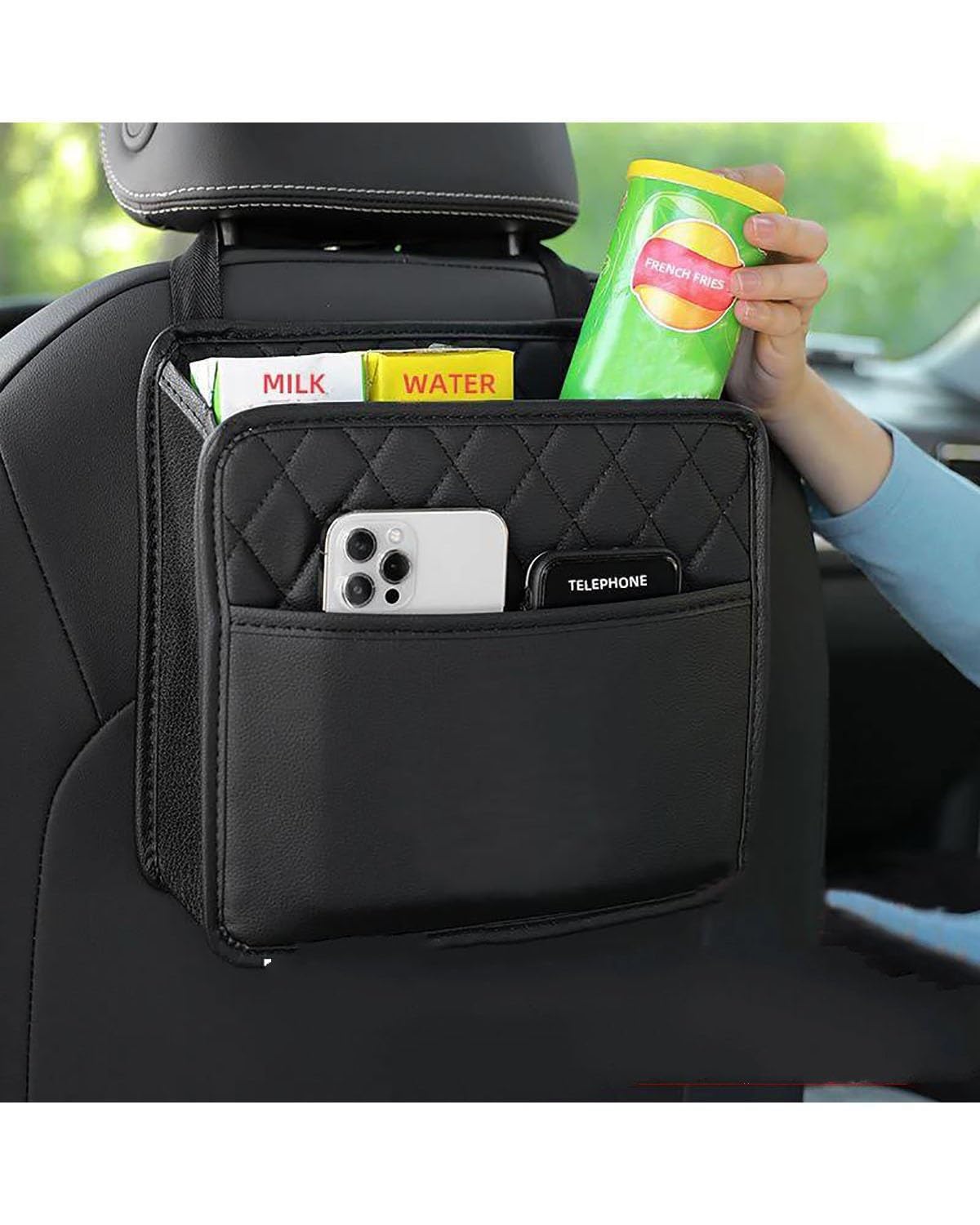 Auto Organizer Für Kia Für Gt Für Gtline Auto Zubehör Auto Rücksitz Lagerung Box Organizer PU Leder Innen Lagerung Tasche Autositz Organizer von UUIUYGH