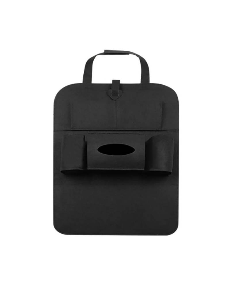 Auto Organizer Für Papierhandtücher Telefonaufbewahrung Filztasche Mülleimer-Organizer Auto-Reise-Organizer Aufbewahrungstasche Universelle Hängetasche Autositz Organizer(Black) von UUIUYGH