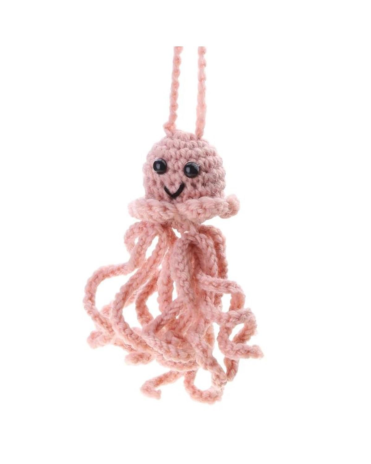 Autodekoration Auto Rückspiegel Woolen Octopus Hängen Ornament Für Frauen Mädchen Auto Innen Dekorationen Anhänger Für Rucksack Schlüsselanhänger Auto Hängende Ornamente(Style 1) von UUIUYGH