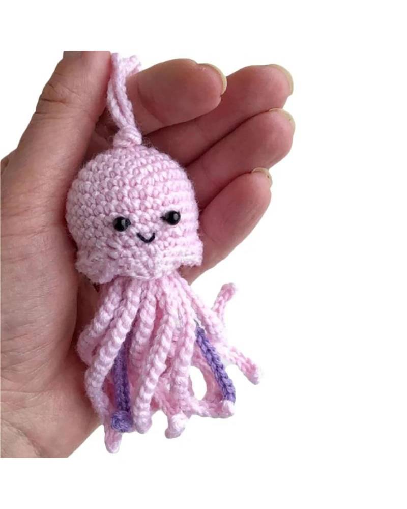 Autodekoration Auto Rückspiegel Woolen Octopus Hängen Ornament Für Frauen Mädchen Auto Innen Dekorationen Anhänger Für Rucksack Schlüsselanhänger Auto Hängende Ornamente(Style 3) von UUIUYGH