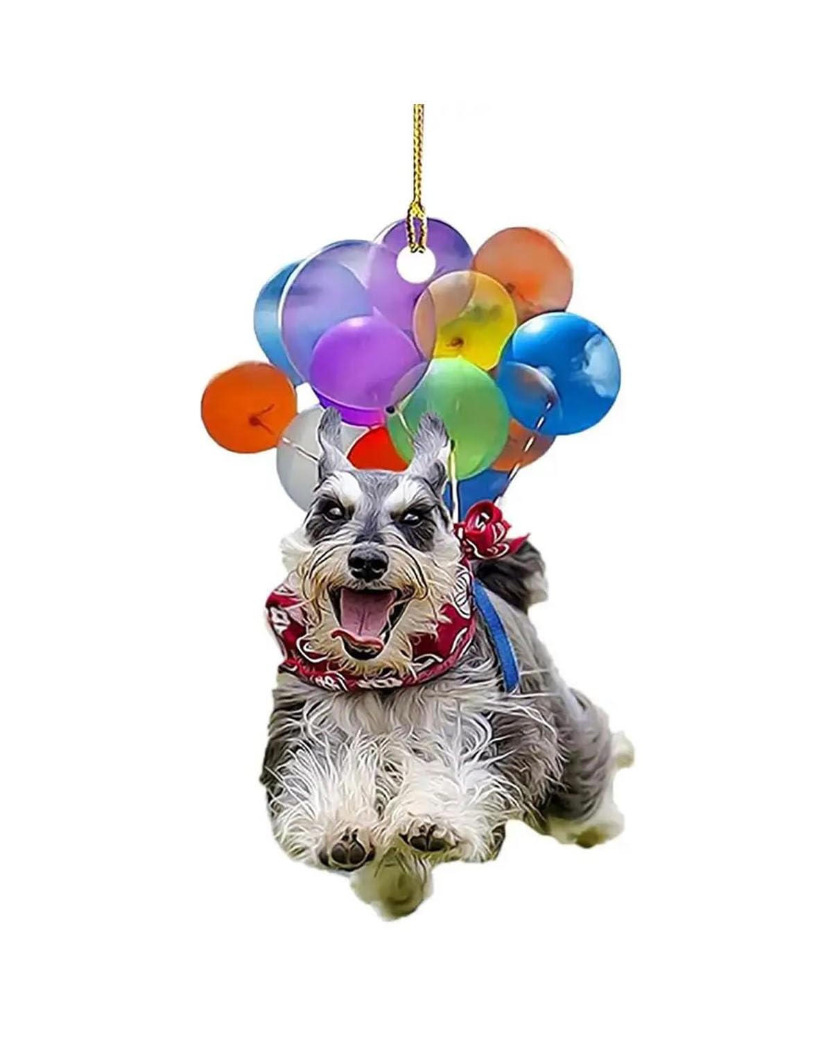 Autodekoration Bunte Ballon Welpen Auto Anhänger Autos Rückspiegel Dekor Hängen Niedlichen Hund Ornament Autos SUV Zubehör Auto Hängende Ornamente(Style 4) von UUIUYGH