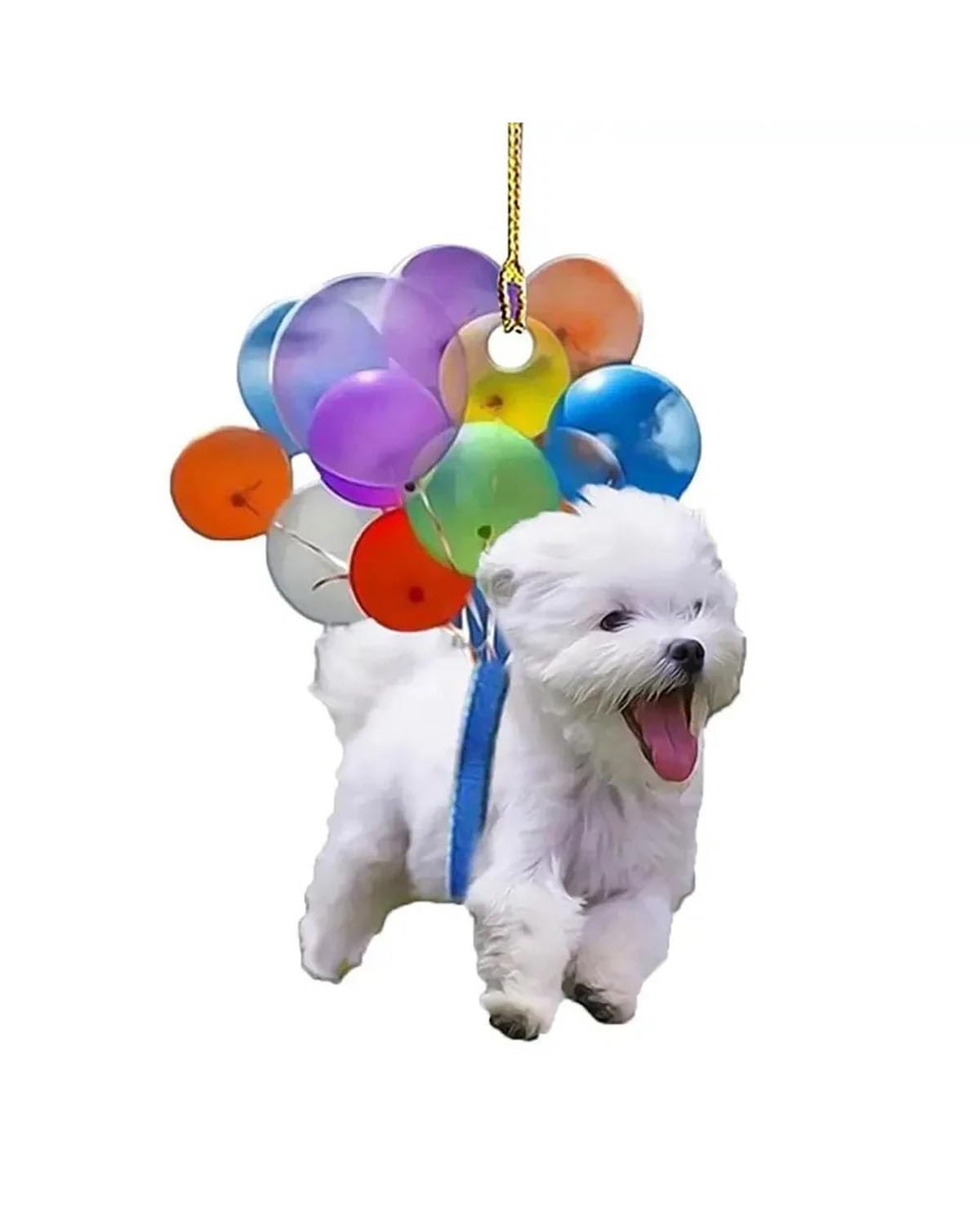 Autodekoration Bunte Ballon Welpen Auto Anhänger Autos Rückspiegel Dekor Hängen Niedlichen Hund Ornament Autos Zubehör Auto Hängende Ornamente(Style 1) von UUIUYGH