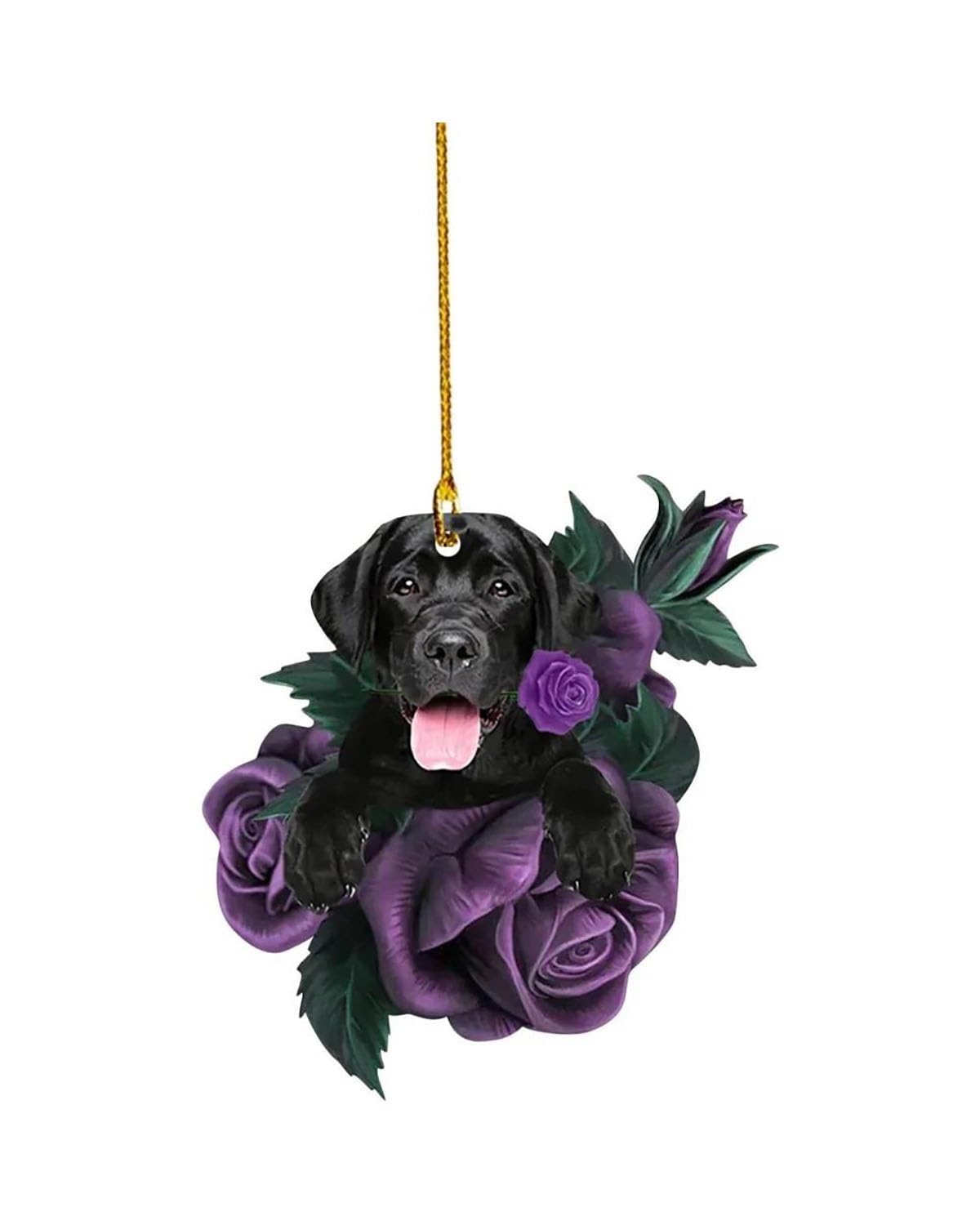 Autodekoration Niedlichen Welpen Hund Rückspiegel Anhänger Hund Dekoration Auto Für Auto Haustier Welpen Hängen Ornament Schlüsselbund Anhänger Acryl Auto Hängende Ornamente(Style 5) von UUIUYGH