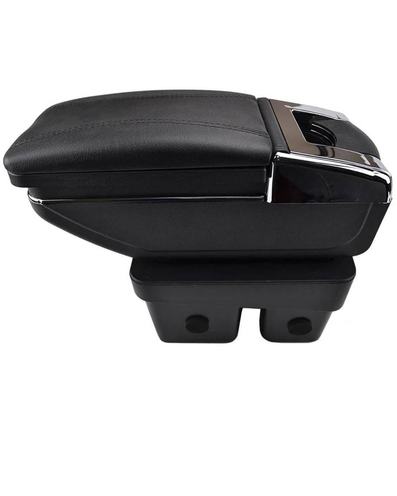 Mittelkonsole Auto Für Golf Für Mk7 2013 2014 2015 2016 2017 Center Console Armlehne Lagerung Box Arm Rest Drehbare Innen Auto Zubehör Teile Armlehnen(Black Thread) von UUIUYGH