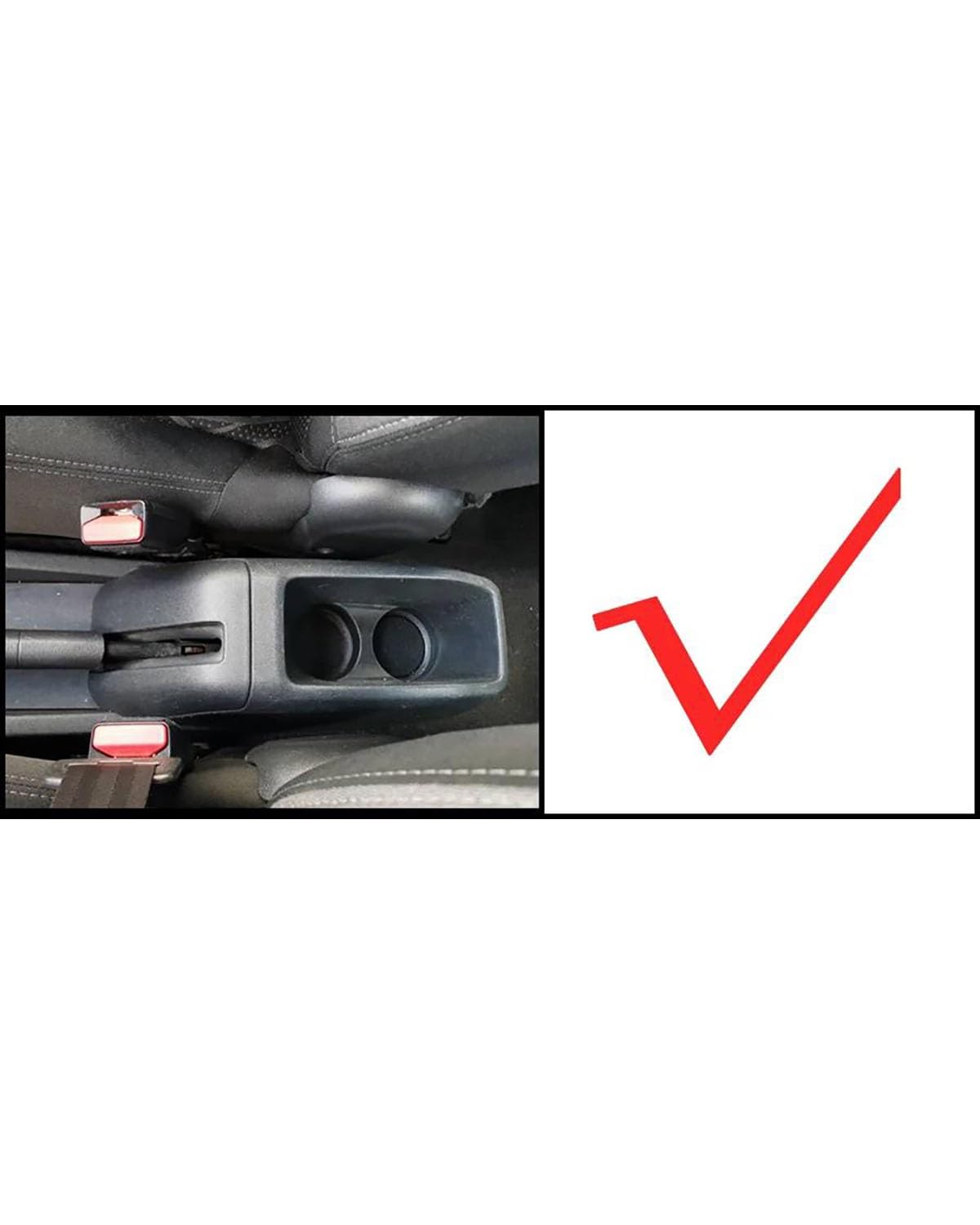 Mittelkonsole Auto Für Peugeot 208 2012 2013 2014 2015-2018 Armlehnenbox Aufbewahrungsbox Autozubehör Nachrüstteile Innendetails Getränkehalter Armlehnen(A2 red line NO USB) von UUIUYGH