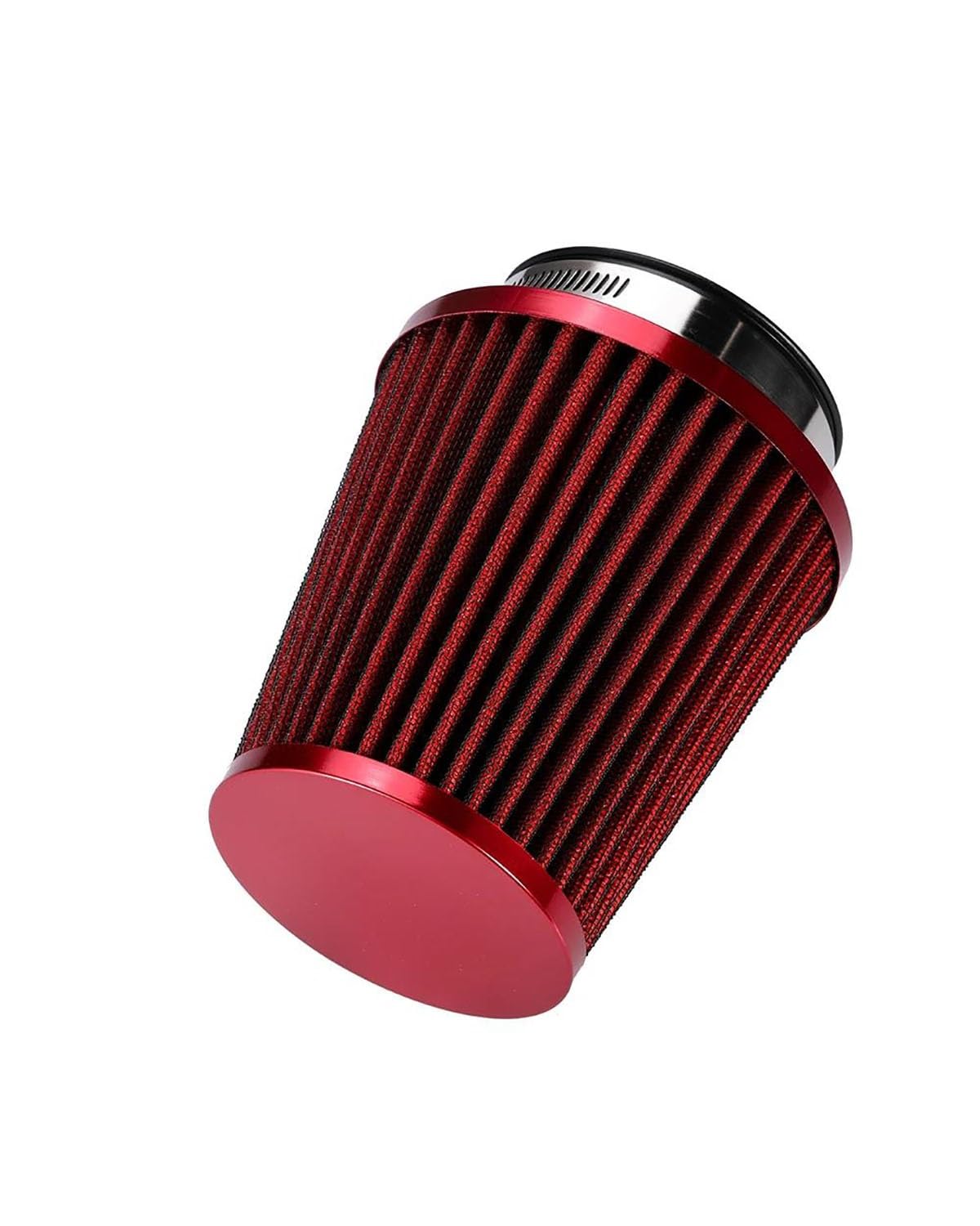 Motorluftfilter Für 76mm Ansaugschlauch Kit Filtro De Ar Esportivo R-EP Universal-Auto-Luftfilter 3 Zoll Cold Air INTAKE Kompressor Luftfilter(RED) von UUIUYGH