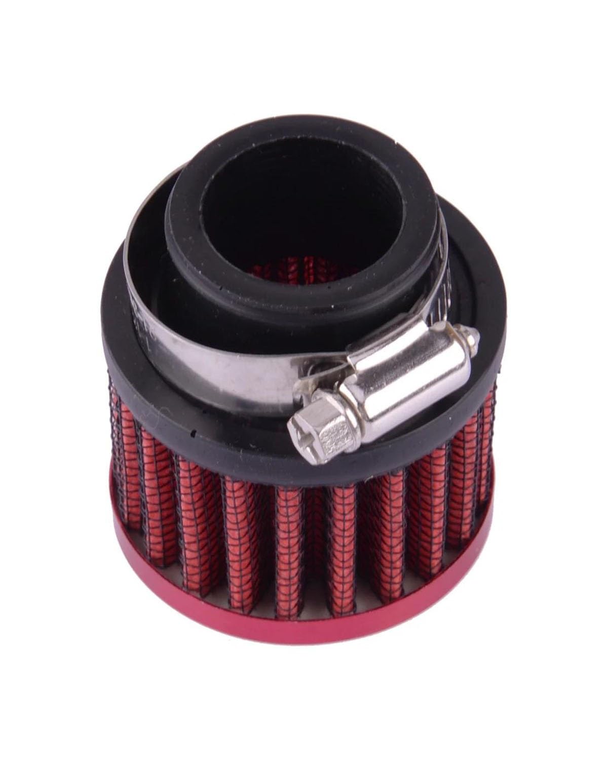 Motorluftfilter Für Auto Traktor Lkw Universal 25mm Durchmesser Air Intake Filter Reiniger Mit Clamp Luftfilter Luftfilter(Red) von UUIUYGH